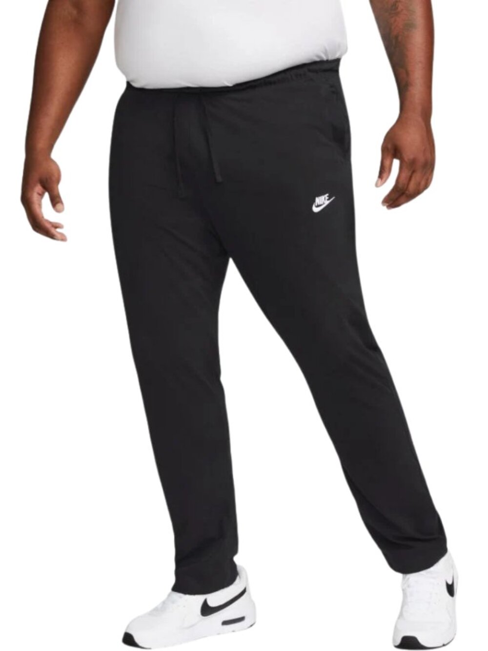 Nike Sportswear Club Fleece Jersey Pants Sweatpants Men's Large Tall LT Black